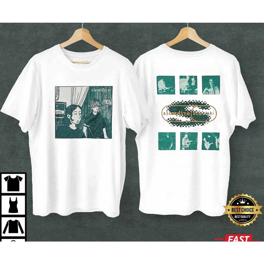 Slowdive Souvlaki Band T-Shirts 2 Sided